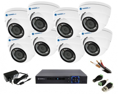 Комплект видеонаблюдения для магазина и офиса AHD-8